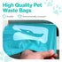 1 200 PawPail Scented Dog Poop Bags Refill with Carbon Filter - Roll of Standard Size Dog Waste Bags with Poop Filter