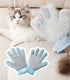 2 in 1 Pet Grooming Gloves for Dogs & Cats, Pet Fur Remover Glove, Grooming Brush Mitt, Fur Cleaner for Couch, Clothes,