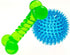 Spiky Ball and Bone Set for Small Dogs, Puppy Teething Toys for Interactive Chew and Dental Care