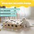 Yumcute 3 Cat Nail File Enrichment Box - Wooden Scratch & Puzzle Toy with Bell Balls, Sandpaper Pad for Indoor Cat Claw