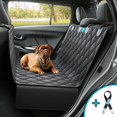Duke & Dixie Hammock Backseat Protector Waterproof Scratchproof for Dogs Durable Against Dirt & Pet Fur Nonslip