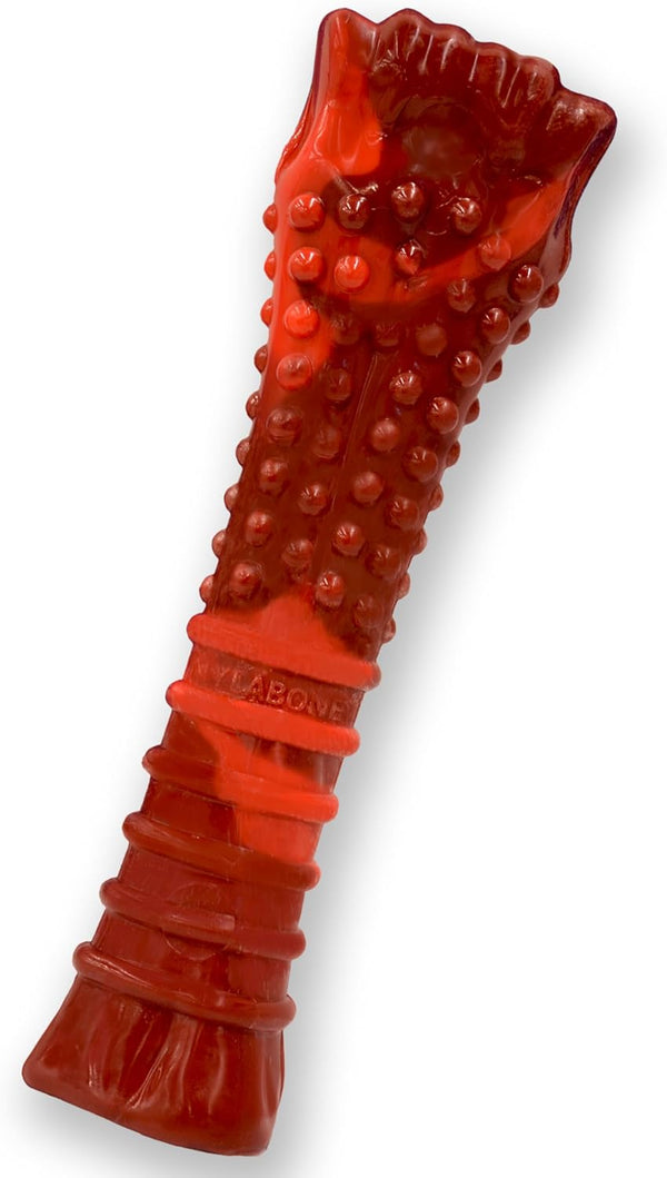 Nylabone Textured Bone Power Chew Toy for Dogs - Durable & Tough for Aggressive Chewers, Beef Jerky Flavor, X-Large