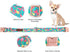 Cute Flamingo Summer Dog Collar, Unique Adjustable Green Pet Collar with Metal Buckle for All Sizes