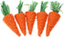 WOZUN 5-Piece Rabbits Chew Toy Natural Grass Carrot Small Animal Teeth Grinding Rabbits Chew Carrot for Teeth Grinding