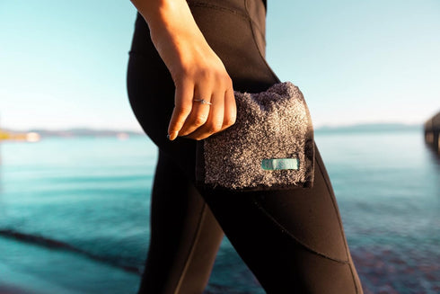 Multipack 3 FACESOFT Mini Towels Charcoal Detox - Pulls Oils and Toxins from Skin - Infused with Activated Charcoal