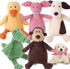 5 Pack Tough Dog Toys Assortment Bundle, Stuffed Squeaky Dog Toys, Squeak Toy for Medium Large Dogs, Puppy Pet Mutt