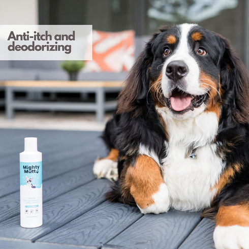 Mighty Mutt Soothing Dog Shampoo and Conditioner – Natural, Hypoallergenic & Anti-Itch Formula for Sensitive Skin, 9 fl