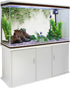 T&H XHome Aquarium Décor Backgrounds, Spring Tree Branch on White Wall Pattern PVC Adhesive Poster (24.4" W x 16.4" H)