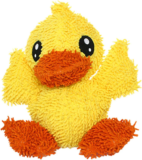 MIGHTY Microfiber Ball Duck – Made with Squeaker Balls, Minimal Stuffing, Strong & Tough, Interactive Play Dog Toy