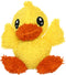 MIGHTY Microfiber Ball Duck – Made with Squeaker Balls, Minimal Stuffing, Strong & Tough, Interactive Play Dog Toy