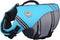 VIVAGLORY Sports Style Dog Life Jacket, Adjustable & Durable, Extra Flotation Swim Vest for Small Dogs, Blue