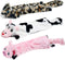 SHARLOVY Dog Squeaky Toys, 3 Pack No Stuffing Crinkle Plush Toys for Small Breeds and Puppies