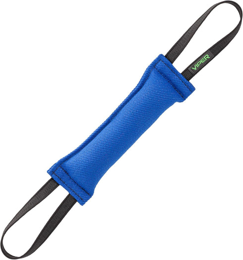 Viper Synthetic K9 Tug Toy, Blue, 12 x 2, Two Handles for Dogs