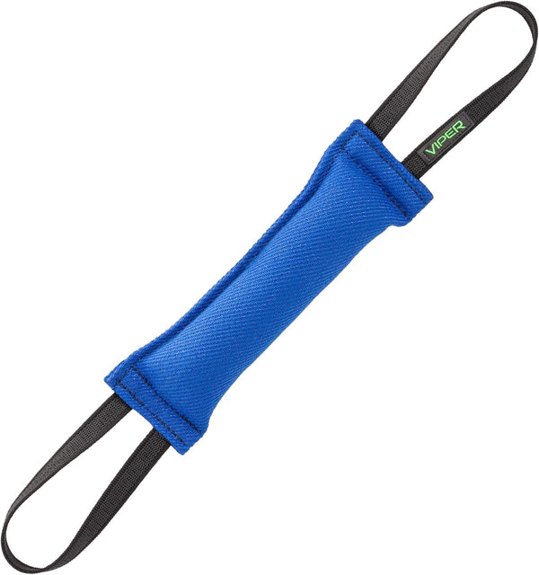 Viper Synthetic K9 Tug Toy, Blue, 12 x 2, Two Handles for Dogs