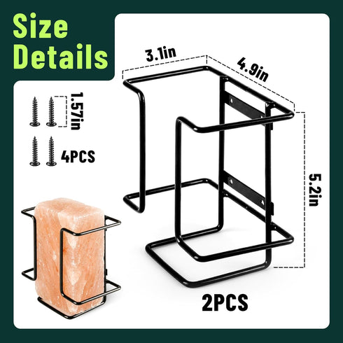 U0U 2 4 lb Pcs Salt Block Holder for Deer Blocks,Rust Resistant Mineral Block Holder,Salt Lick Block Holder for Horses