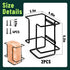 U0U 2 4 lb Pcs Salt Block Holder for Deer Blocks,Rust Resistant Mineral Block Holder,Salt Lick Block Holder for Horses