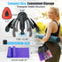 ODCPN 15-80 LB Band(2PC), Inner Thigh Exerciser for Women, Adjustable Resistance Thigh Trainer with Resistance Thigh