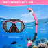 ForShine Set Swimming Packages Snorkeling Gear for Adults, Snorkel Scuba Diving mask Dry-Top, Adult Goggles w/Nose