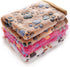 1 Pack 3 Blankets, Super Soft Fluffy Premium Fleece Pet Blanket, Medium (30x20 inch, Brown/Pink/White)