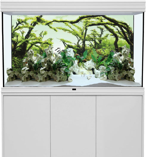 AWERT 24x12 inches Branches Aquarium Background Chlorella Aquarium Background Aquatic Plant River Bed & Lake Fish Tank Background Vinyl Background