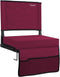 Dicprms Stadium Seats for Bleachers with Back Support,Bleacher Chairs with Back and Cushion,Portable