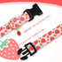 Cute Pink Strawberry Dog Collar for Small Medium Large Dogs, Soft Adjustable Design for Girl Female Dogs