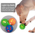 Leejec Dog Toys, 2.5" Interactive Light Up Balls, Durable Rubber Fetch Training Balls, Pet Birthday Gift, 3-Pack