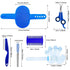 7-Piece Small Pet Grooming Kit with Brush, Nail Clippers, and Adjustable Strap for Rabbits, Hamsters, Guinea Pigs