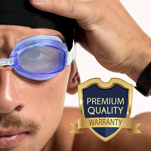 Water Gear No-Leak Anti-Fog Goggles - Adjustable Split Headband, UV Protection, Wide Angle Lens