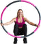 Weighted Hula Hoop for Adults - Adjustable Soft Fitness Hoola Hoop for Core and Leg Exercise, Fun Indoor and Outdoor