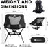 Backpacking Backpacking, MellowCamp Camping Chair, Ultralight Folding Hiking Chair, Compact Portable for Hiking