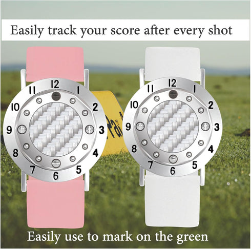 Counter Golf Ball Marker with Carbon Fiber Ball Marker Bracelet, Golf Accessories, Golf Gifts, Golf for Men Women