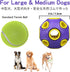 SCHITEC Dog Balls with Bell Sound, 2 Pack, Rubber Bouncy Fetch Ball for Medium Large Dogs