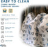 2 Pack 18x24in Washable Pee Pads for Dogs, Reusable Puppy Pads, Absorbent Whelping Pads with Bone Print, Non-Slip