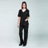 Top Performance Contrast-Trim Grooming Pants, Fashionable and Versatile for Professional Groomers - Small, Black/White
