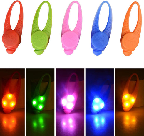 5-Pack LED Light Up Dog Collar Light, Waterproof Pet Safety Strobe Lights for Large Medium Small Dogs at Night