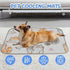 imiBBWQu Summer Summer 27" 22" Dog Cooling Mat Cute Cats Grey Yellow Cooling Dog Bed Mats Washable Pet Semiconductor