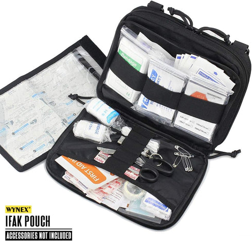 Pack WYNEX Tactical Molle Admin Pouch of Double Layer Design, Admin Pouches Molle Attachment Military Medical EMT