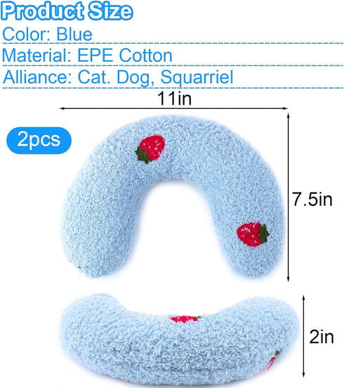 Mity rain 2PCS Dog Pillow, Anxiety Relief Pillow for Dog, Ultra Soft High Density Calming Pillow for Joint Relief