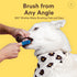 360 2-Pack Jasper Large Dog Toothbrush, Degree Pet Tooth Brushing Kit, Cat Toothbrush, Canine Dental Care & Teeth