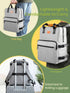 Set: 25L Backpack 2 2 1 Dog Travel Bag All-in-One DELOMO Airline Approved Dog Travel with Food Containers + Collapsible