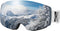 OTG Ski Goggles - Interchangeable Magnetic Lens Anti Fog Snowboard Goggles for Adult Women Men Youth