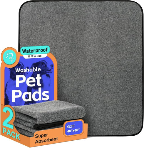 Washable Pee Pads for Dogs, Extra Large Reusable Dog Pee Pad, Waterproof