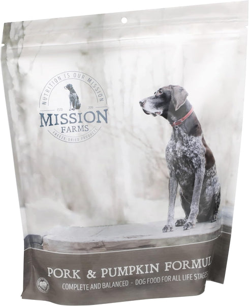 Mission Farms Freeze-Dried Raw Pork & Pumpkin Formula Dog Food, 16 oz Bag
