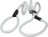 Dogs My Love Nylon Rope Slip Dog Lead, British Style, 4ft Long, Large: 0.4" (10mm), White