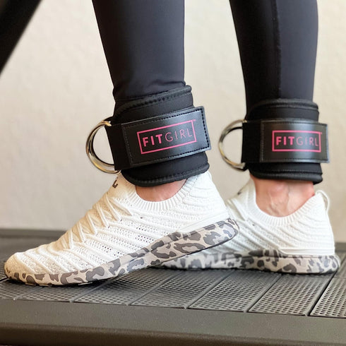 FITGIRL Ankle Strap for Cable Exercise Machines - Workout Cuff Attachment for Home & Gym Glute Workouts