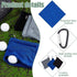 OLYCRAFT 3Pcs Golf Ball Towel with Clips, 5x5.5 Inch Small Dark Blue Black Gray Polyester Golf Towels