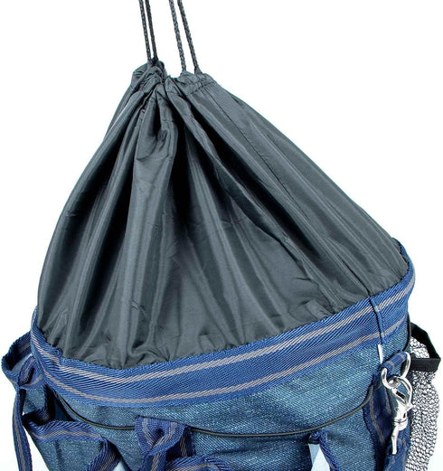 Jeffers Poplar Head Grooming Bag Horse Grooming Organizer Tote with Pockets for Brushes, Tools, Clippers, Shampoo