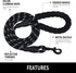 5/6 FT Strong Pet Dog Leash with Soft Padded Handle, Highly Reflective Rope for Night Walking (6ft)