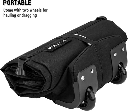 LIXADA Waterproof Snowboard Bag with Wheels, 75.6x12.6x5.1'', Portable Roller Case with Adjustable Strap